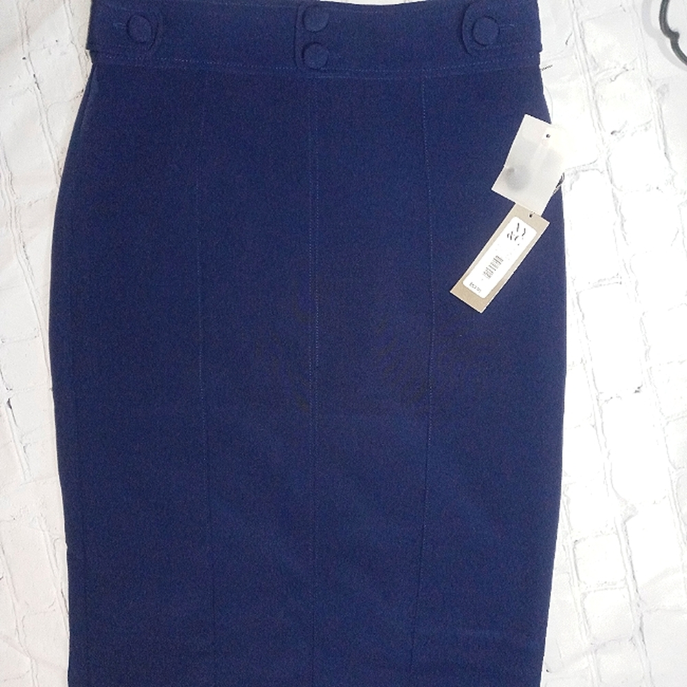 New York and Company- Eva Mendes Blue Skirt Size 8